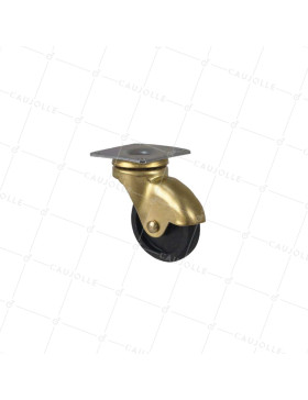 Ruota D'ARREDAMENTO RETRO PIVOTANTE A Piastra DIAMETRO 50 - S27PL 40 • Caujolle