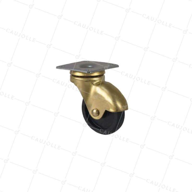 Ruota D'ARREDAMENTO RETRO PIVOTANTE A Piastra DIAMETRO 50 - S27PL 40