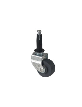 Ruota D’AMEUBLEMENT PIVOTANTE A ROD DIAMETRO 30 MM CARICO 15 KG - S40PP 30