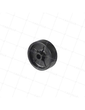Ruota IN NYLON NERO DIAMETRO 50 MM CARICO 35 KG PER ASSE DI 8 MM - GAL 50 S21PP • Caujolle
