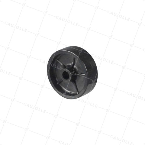 Ruota IN NYLON NERO DIAMETRO 50 MM CARICO 35 KG PER ASSE DI 8 MM - GAL 50 S21PP • Caujolle