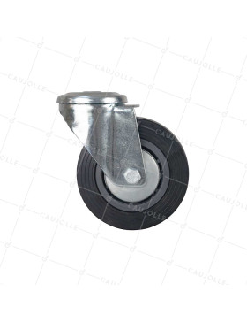 Ruota DI MANUTENZIONE CLASSICA DIAMETRO 125 MM CARICO 125 KG A Foro di fissaggio DI 12 MM - S06C 125R