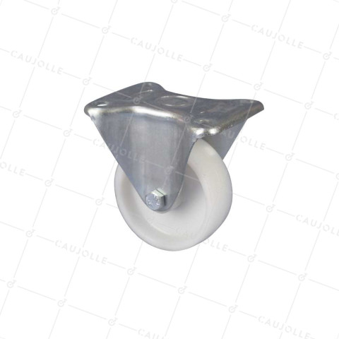 Ruota FISSA RINFORZATA IN NYLON DIAMETRO 100 MM CARICO 125 KG - S7N 100R • Caujolle