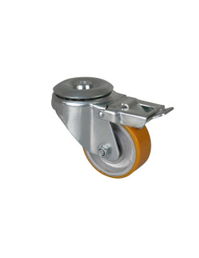 Ruota DI CRIC PER AUTO DIAMETRO 80 MM A FRENO CARICO 225 KG - S74 O 80 SFPU AF