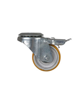Ruota DI CRIC PER AUTO DIAMETRO 80 MM A FRENO CARICO 225 KG - S74 O 80 SFPU AF