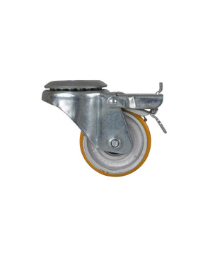 Ruota DI CRIC PER AUTO DIAMETRO 80 MM A FRENO CARICO 225 KG - S74 O 80 SFPU AF