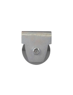 Ruota DI PORTA CON SUPPORTO DA VITARE O Saldare DIAMETRO 80 MM PER RAIL TRIANGOLARE CARICO 300 KG - MTSP GV 80 A