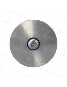 RUOTA PER PORTA LARGA A GROVIGLIO QUADRATO DIAMETRO 160 MM PER RAIL QUADRATO DA 20 MM CARICO 1.6T ASSE 16 MM - GAGC160L