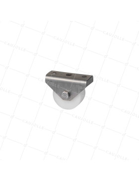 Ruota DI GUIDA LINEARE INSENSIBILE ALLA CORROSIONE DIAMETRO 30 MM CARICO 100 KG - S86 30 INOX 304 • Caujolle