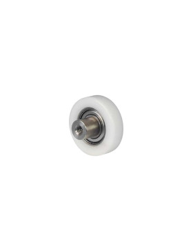 RUOTA DI GUIDA LINEARE LINEARE IN POM DIAMETRO 42 MM CON ASSE FILETTATO M6 INOX 304