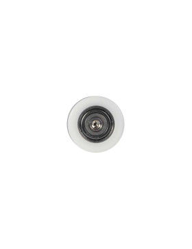 RUOTA DI GUIDA LINEARE LINEARE IN POM DIAMETRO 42 MM CON ASSE FILETTATO M6 INOX 304