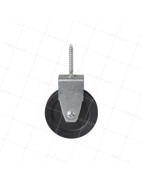 PULEGGIA CON TIRAFONDO PER CAVO DI 8 MM DIAMETRO 70 MM CARICO 60 KG - PTF70B
