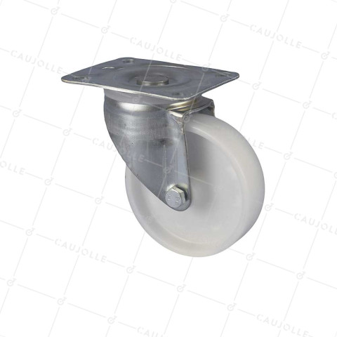 Ruota RINFORZATA PER MANUTENZIONE IN NYLON DIAMETRO 125 MM CARICO 180 KG -S2N 125R • Caujolle