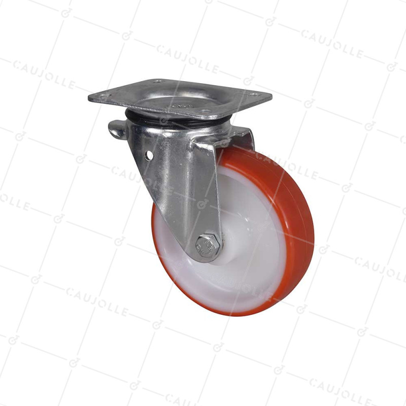 Ruota DI MANUTENZIONE IN NYLON/POLIURETANO DIAMETRO 150 MM CARICO 300 KG - S74NP 150