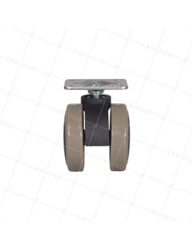 Ruota PER PICCOLO MOBILIO ANTIVIBRAZIONE E ANTI TRACCE DIAMETRO 50 MM CARICO 50 KG - S49C 50P
