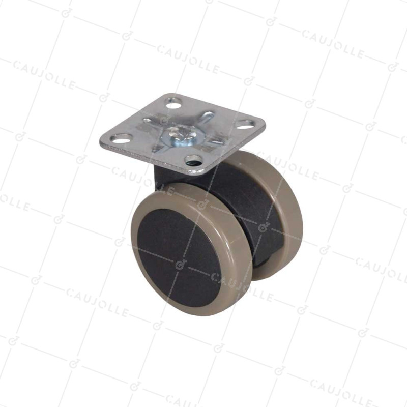 Ruota PER PICCOLO MOBILIO ANTIVIBRAZIONE E ANTI TRACCE DIAMETRO 50 MM CARICO 50 KG - S49C 50P