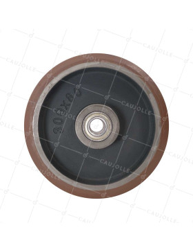 Ruota IN POLIURETANO A DISSIPAZIONE DI CALORE DIAMETRO 300 MM CARICO 2400 KG SFKV 300X80 LM86 RB30