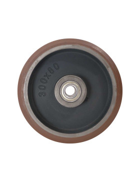 Ruota IN POLIURETANO A DISSIPAZIONE DI CALORE DIAMETRO 300 MM CARICO 2400 KG SFKV 300X80 LM86 RB30