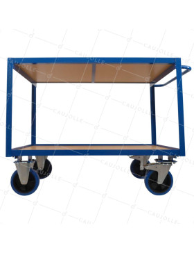 CARRELLO DA NEGOZIO Ruota ANTI MACCHIE CARICO 300 KG PIANO 1200X800