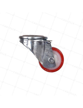 Ruota DI MANUTENZIONE A Foro di fissaggio DI 12 MM DIAMETRO 60 MM CARICO 120 KG NYLON POLIURETANO-S2NP
