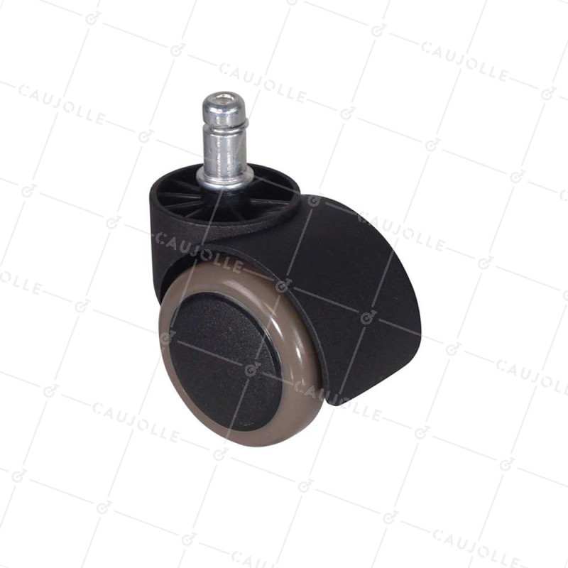 Ruota SEDILE DA UFFICIO DIAMETRO 50 MM NON MACCHIOSO CON ASTA LISCIA DI 11 MM CARICO 50 KG - S49C50 TL11
