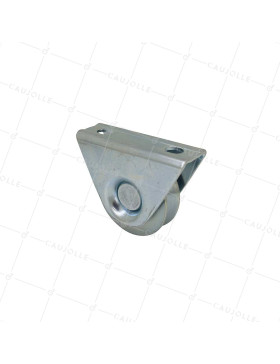 Ruota DI PORTA CON SUPPORTO DA VITE O Saldare DIAMETRO 60 MM PER RAIL TRIANGOLARE UNIVERSEL CARICO 250 KG - MTSP GV60A • Caujolle
