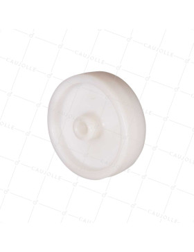 RUOTA IN NYLON DIAMETRO 100 MM CARICO 175 KG PER ASSE DI 12 MM SENZA CUSCINETTO - S2450 100/30 LM40 L12 AF • Caujolle