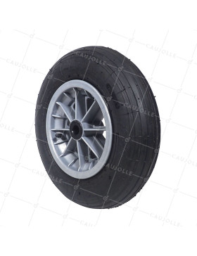 Ruota di carriola GONFIATA DIAMETRO 360 MM CARICO 150 KG PER ASSE DI 25 MM - S1006P 3.50/8 L25 • Caujolle