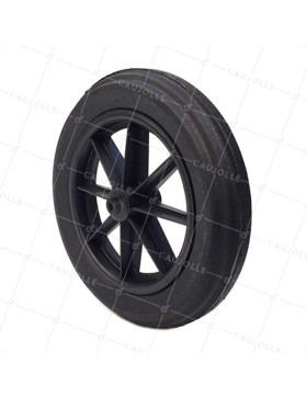 Ruota di carriola INCREVABILE DURE DIAMETRO 400 MM CARICO 150KG ASSE DI 14 MM - S605DP 400 L14 • Caujolle