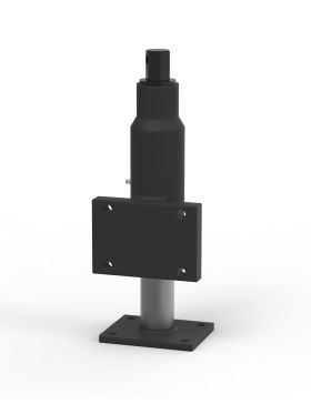 BEQUILLE DI SOLLEVAMENTO SENZA Ruota A Piastra 75 MM DI ESCURSIONE CARICO 1000 KG