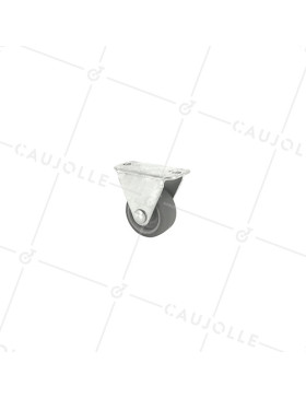 Ruota FISSA IN GOMMA ECO DIAMETRO 25 MM CARICO 10 KG - S17C 25 • Caujolle