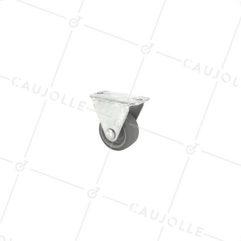 Ruota FISSA IN GOMMA ECO DIAMETRO 25 MM CARICO 10 KG - S17C 25 • Caujolle