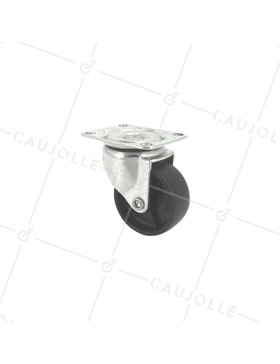 Ruota PIVOTANTE IN POLIPROPILENE ECO DIAMETRO 50MM CARICO 28KG -S11PP 50 • Caujolle
