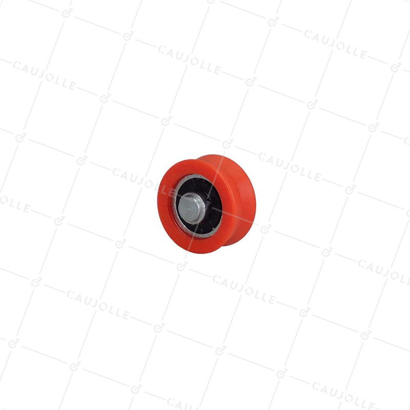 Ruota DI BAIE VETRATA DIAMETRO 22 MM CARICO 20 CHILI Gola V CON ASSE DI 6 MM
