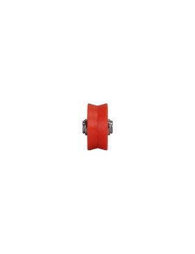 Ruota DI BAIE VETRATA DIAMETRO 22 MM CARICO 20 CHILI Gola V CON ASSE DI 6 MM