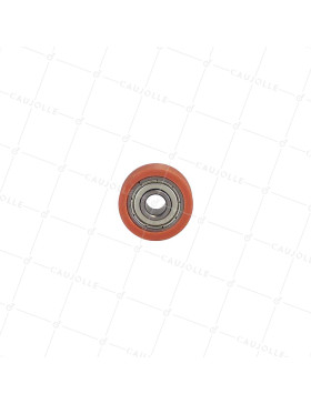Ruota DI BAIE VETRATA DIAMETRO 22 MM CARICO 20 CHILI Gola V ALESATURA 6 MM