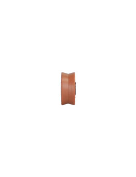 Ruota DI BAIE VETRATA DIAMETRO 22 MM CARICO 20 CHILI Gola V ALESATURA 6 MM