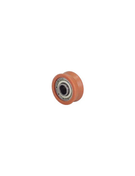Ruota DI BAIE VETRATA DIAMETRO 22 MM CARICO 20 CHILI Gola V ALESATURA 6 MM