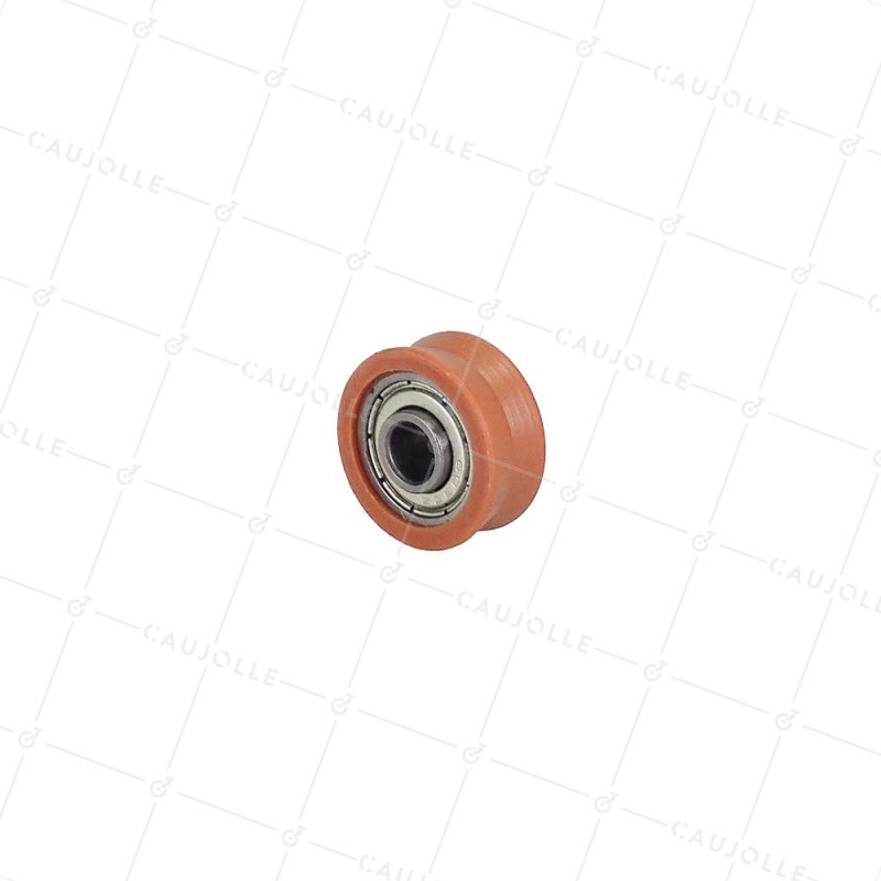 Ruota DI BAIE VETRATA DIAMETRO 22 MM CARICO 20 CHILI Gola V ALESATURA 6 MM