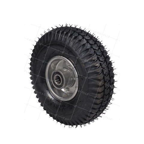 Ruota DI Carrello a mano GONFIATA RINFORZATA PREMIUM DIAMETRO 260 MM CARICO 250 KG ASSE 25 MM - S2700B 260A25 • Caujolle