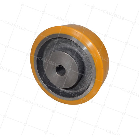 Ruota A CLAVETER IN POLIURETANO DIAMETRO 125/40 MM CARICO 700KG - SFPU 125/40 A CLAVETER A20 • Caujolle