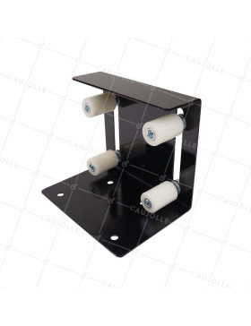 GUIDA CON 4 OLIVE PER PORTA SCORREVOLE DA 0 MM A 115 MM DI SPESSORE - GUIDA 4 XXL • Caujolle