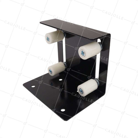 GUIDA CON 4 OLIVE PER PORTA SCORREVOLE DA 0 MM A 115 MM DI SPESSORE - GUIDA 4 XXL • Caujolle