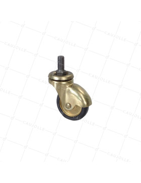 Ruota D'ARREDAMENTO RETRO PIVOTANTE ROD FILETTATO DIAMETRO 40MM - S26TF 40 • Caujolle