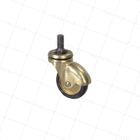 Ruota D'ARREDAMENTO RETRO PIVOTANTE ROD FILETTATO DIAMETRO 40MM - S26TF 40 • Caujolle