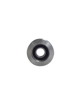RUOTA DI PORTA SCORREVOLE CON BINARI TONDI DA 15 MM DIAMETRO 50 MM CARICO 250 KG ASSE 10 MM - GAGR 50LGR16