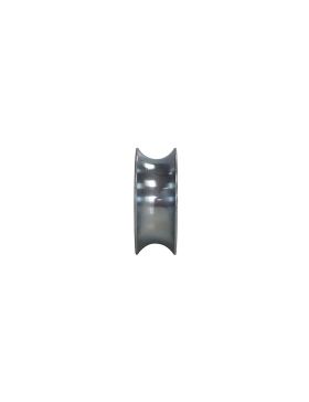 RUOTA DI PORTA SCORREVOLE CON BINARI TONDI DA 15 MM DIAMETRO 50 MM CARICO 250 KG ASSE 10 MM - GAGR 50LGR16