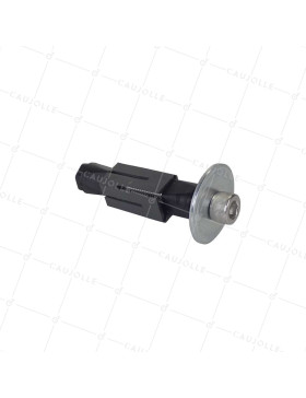 DOUILLE DI FISSAGGIO ESPANDIBILE IN INOX PER TUBO QUADRATO DA 22 MM A 25 MM INTERNO E Ruota A FORO DA 10 A 12 MM - DEX C22-25 INOX • Caujolle