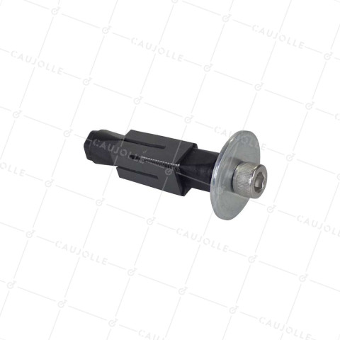 DOUILLE DI FISSAGGIO ESPANDIBILE IN INOX PER TUBO QUADRATO DA 22 MM A 25 MM INTERNO E Ruota A FORO DA 10 A 12 MM - DEX C22-25 INOX • Caujolle