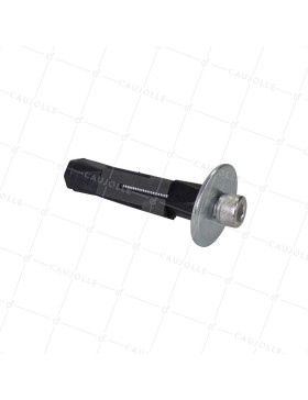 DOUILLE DI FISSAGGIO ESPANDIBILE IN ACCIAIO INOSSIDABILE PER TUBO QUADRO DI 19 MM A 22 MM INTERNO E Ruota A FORO DI 10 A 12 MM - DEX C19-22 INOX • Caujolle